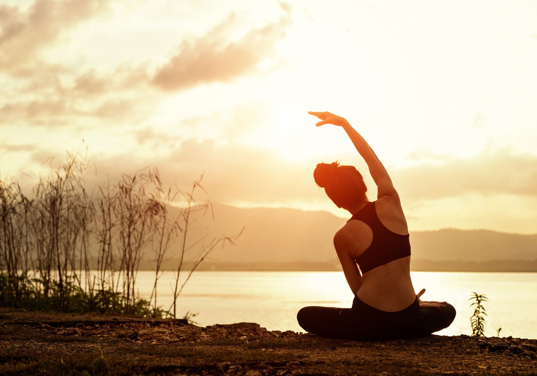 Yoga sunset