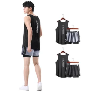 Ensemble sport homme été – séchage rapide & gilet marathon