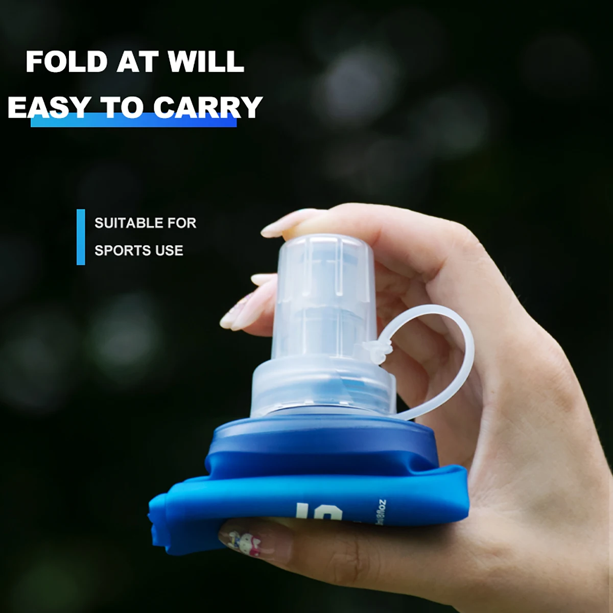 Bouteille d’eau pliable WRELS en TPU – Image 3