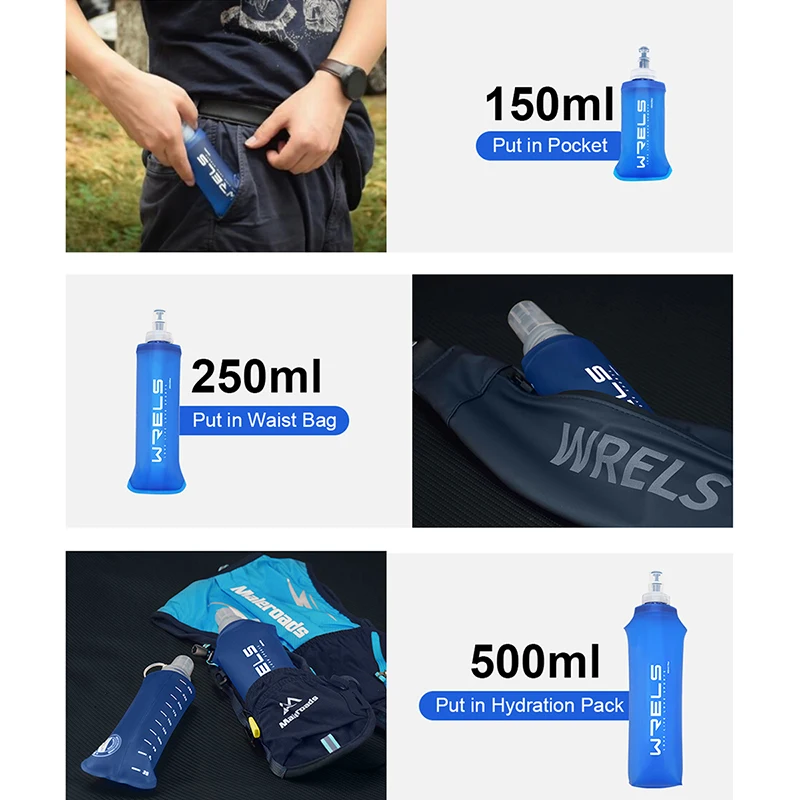 Bouteille d’eau pliable WRELS en TPU – Image 4